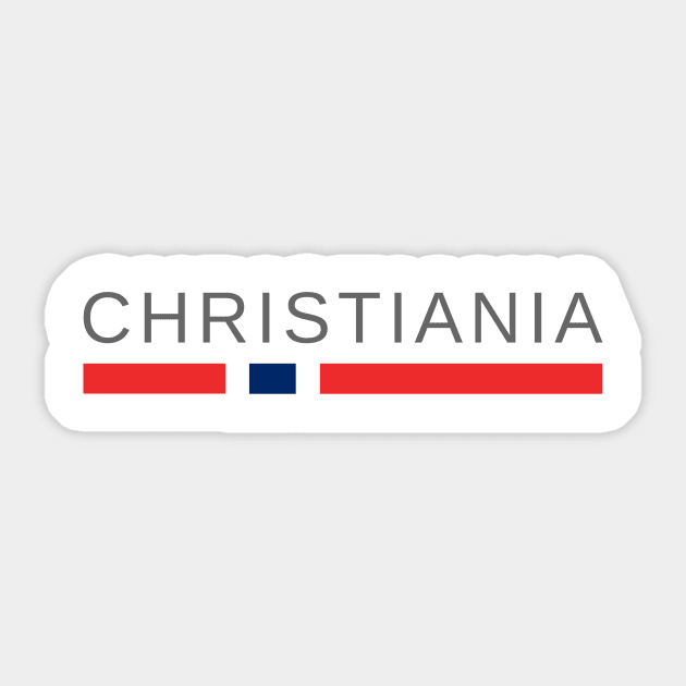 Christiania | Oslo Norway Sticker by tshirtsnorway